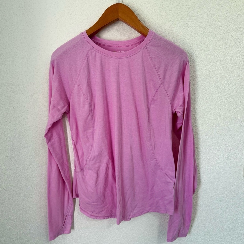 Tek Gear Pink Crew Neck Long Sleeve Athletic Sport Shirt Women’s Size Medium
